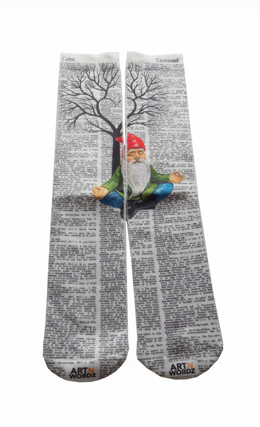 Artnwordz Gnomaste Gnome Unisex Dictionary Art Socks