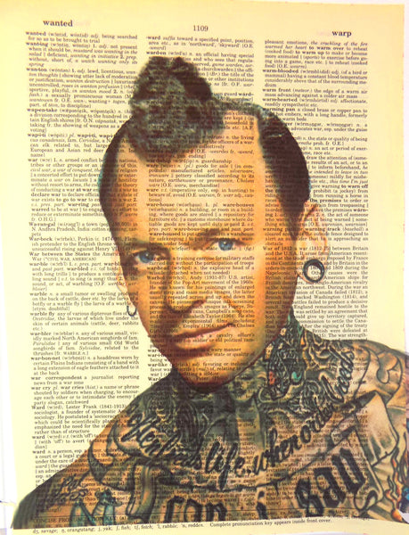 Artnwordz Free To Be Me Frank Sinatra Original Dictionary Sheet Pop Art Wall or Desk Art Print Poster