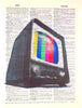 Artnwordz TV Television Set TV Dictionary Art