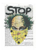 Stop The Violence Three Stooges 3 Piece Linked Dictionary Art