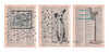 Artnwordz Spotted Art Dalmatian Spots 3 Piece Dictionary Art Triptytych