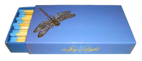The Joy of Light Designer Matches Dragonfly on Periwinkle Embossed 4