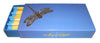 The Joy of Light Designer Matches Dragonfly on Periwinkle Embossed 4" Collectible Matchbox