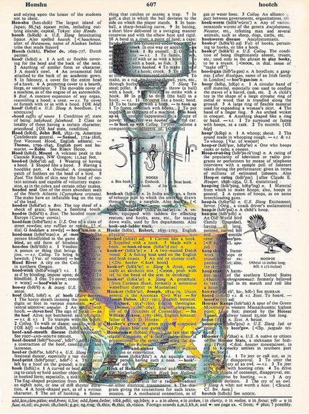 Artnwordz Bottle of Scotch Original Dictionary Sheet Pop Art Wall or Desk Art Print Poster