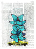 Artnwordz Butterfly Under Glass Original Dictionary Sheet Pop Art Wall or Desk Art Print Poster
