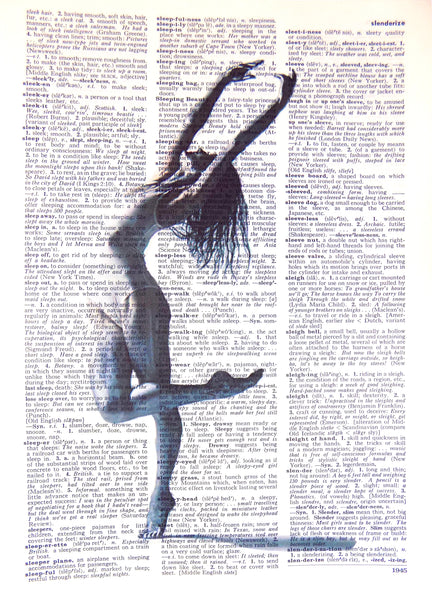 Artnwordz Dance Standing Original Dictionary Sheet Pop Art Wall or Desk Art Print Poster