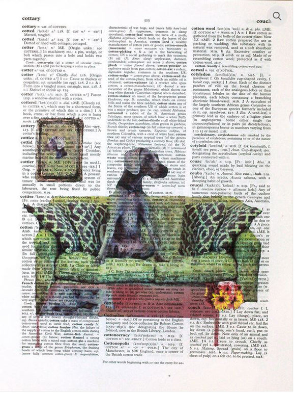 Artnwordz Dog & Pony Show Original Dictionary Sheet Pop Art Wall or Desk Art Print Poster