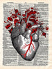 Artnwordz Garden Heart Original Dictionary Sheet Pop Art Wall or Desk Art Print Poster