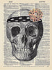 Artnwordz Hers Skull Original Dictionary Sheet Pop Art Wall or Desk Art Print Poster