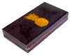 The Joy of Light Designer Matches Gold Pineapple on Black Embossed 4" Collectible Matchbox