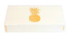 The Joy of Light Designer Matches Gold Pineapple on White Embossed 4" Collectible Matchbox