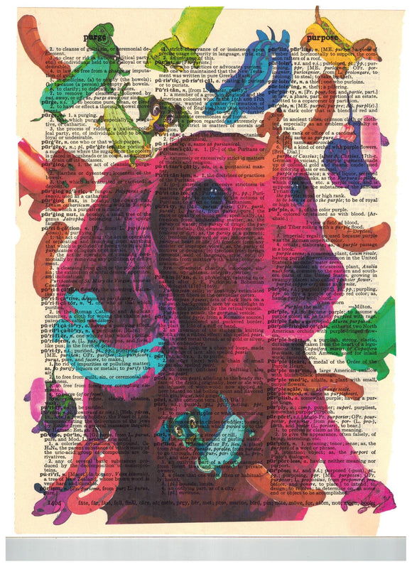Artnwordz Hot Dogs Dictionary Page Wall Art Print