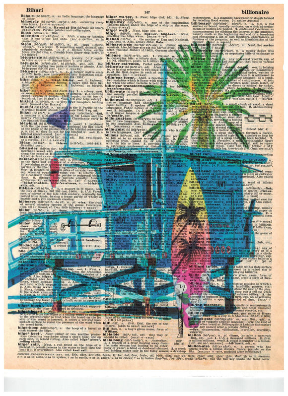 Artnwordz Endless Summer Dictionary Page Wall Art Print