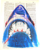 Artnwordz Shark Attack Dictionary Page Art