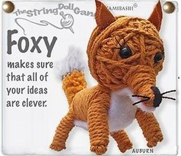 Kamibashi Foxy the Fox The Original String Doll Gang Keychain Clip