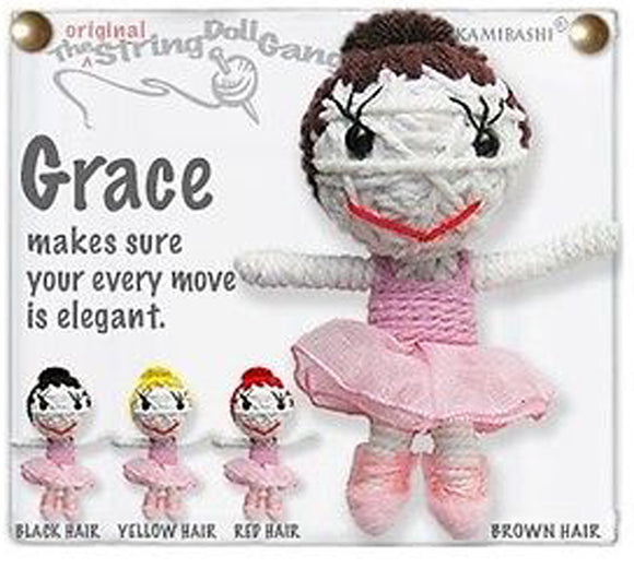 Kamibashi Grace the Ballerina The Original String Doll Gang Keychain Clip