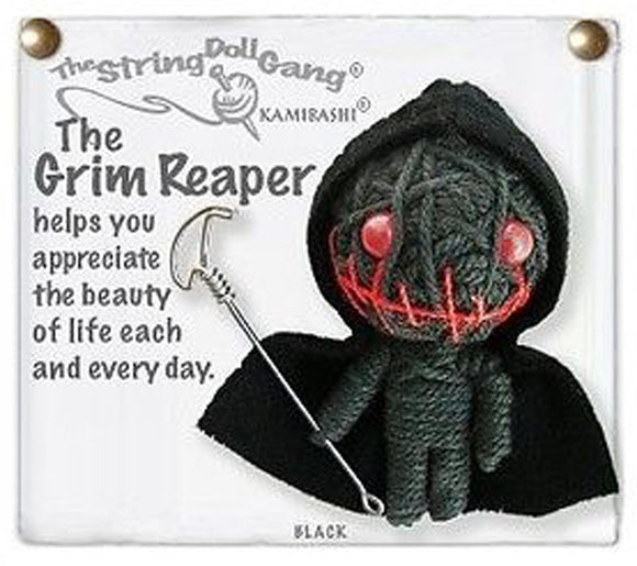 Kamibashi The Grim Reaper The Original String Doll Gang Keychain Clip