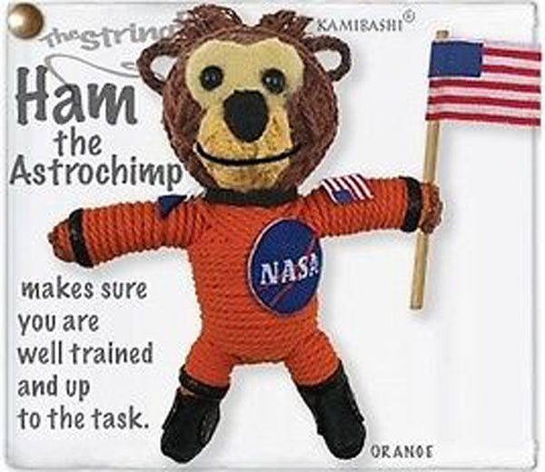 Kamibashi Ham the Astrochimp The Original String Doll Gang Keychain Clip