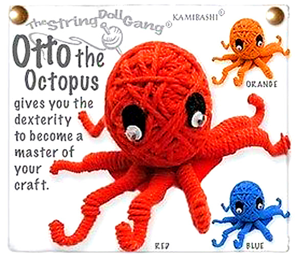Kamibashi Otto the Octopus The Original String Doll Gang Keychain Clip