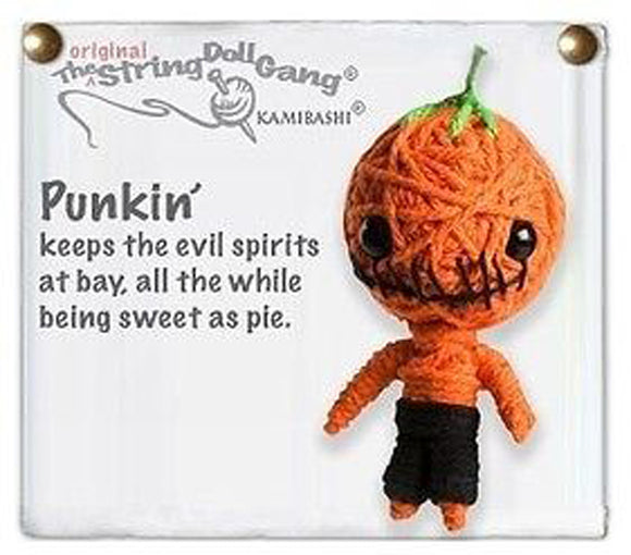 Kamibashi Punkin Pumpkin The Original String Doll Gang Keychain Clip