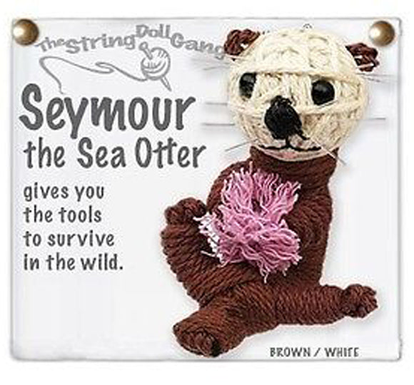 Kamibashi Seymour the Sea Otter The Original String Doll Gang Keychain Clip