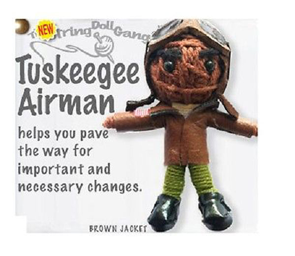 Kamibashi Tuskegee Airman Pilot The Original String Doll Gang Keychain Clip