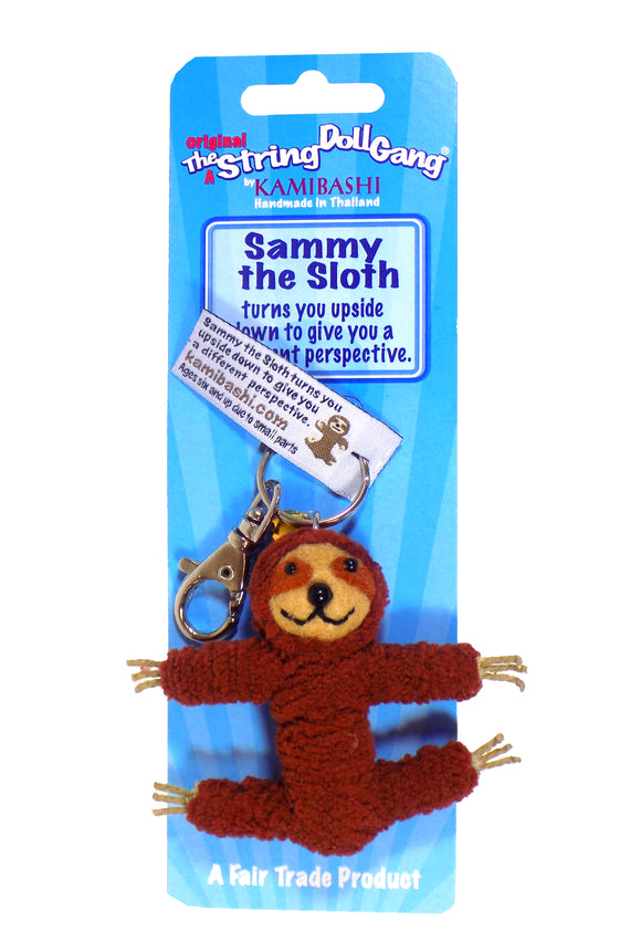 Kamibashi Sammy The Sloth Flower The Original String Doll Gang Keychain Clip