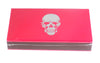 The Joy of Light Designer Matches Silver Foiled and Embossed Skull on Pink Embossed Matte 4" Collectible Matchbox