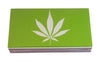 The Joy of Light Designer Matches Green & White Marijuana Leaf Embossed 4" Collectible Matchbox