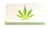 The Joy of Light Designer Matches Green & White Marijuana Leaf Embossed 4" Collectible Matchbox