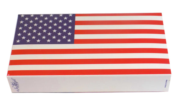 The Joy of Light Designer Matches USA American Flag Leaf Embossed 4
