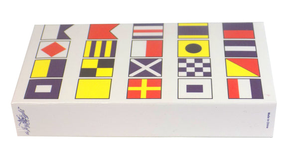 The Joy of Light Designer Matches Nautical Signal Flags Embossed 4