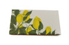 The Joy of Light Designer Matches Green and Yellow Lemons Print on Embossed Matte 4" Collectible Matchbox