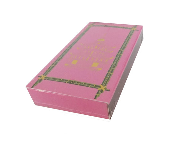 The Joy of Light Designer Matches Pagoda Pink on Embossed Matte 4" Collectible Matchbox
