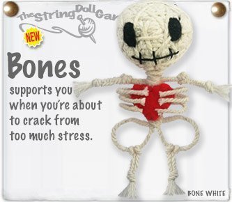 Kamibashi Bones The Original String Doll Gang Keychain Clip