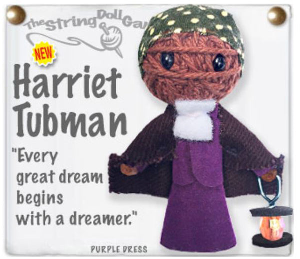 Kamibashi Harriet Tubman The Original String Doll Gang Handmade Keychain Toy & Clip