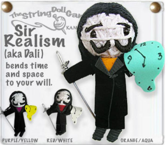 Kamibashi Salvador Dali Sir Realism The Original String Doll Gang Keychain Clip