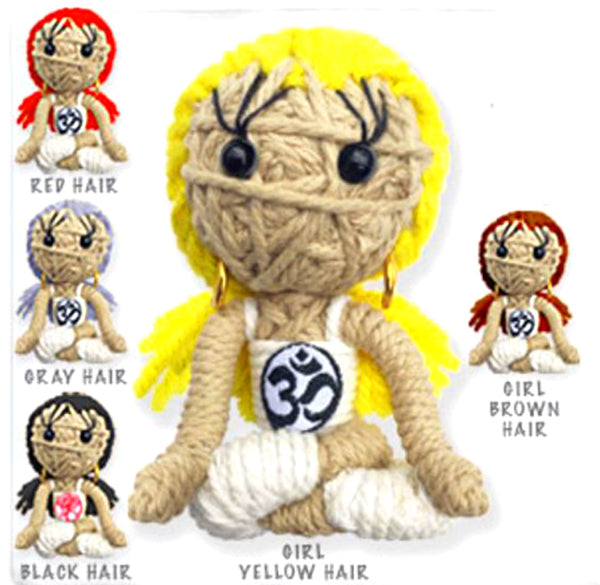 Kamibashi Dharma Meditation Girl The Original String Doll Gang Keychain Clip