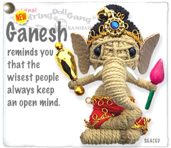 Kamibashi Ganesh Ganapati Vinayaka The Original String Doll Gang Keychain Clip