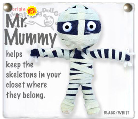 Kamibashi Mr. Mummy The Original String Doll Gang Keychain Clip