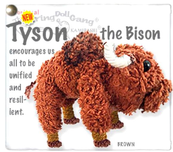 Kamibashi Tyson the Bison The Original String Doll Gang Keychain Clip
