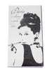 The Joy of Light Designer Matches Audrey Hepburn On Black & White Embossed Matte 4" Collectible Matchbox