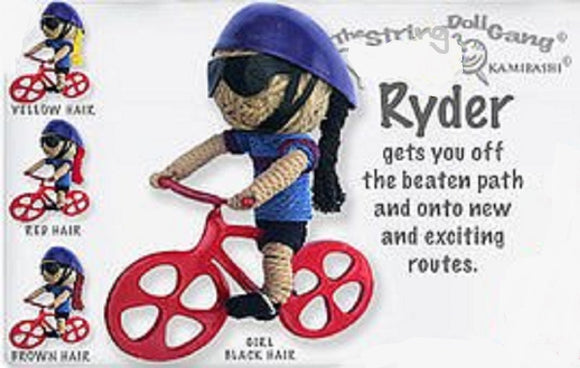 Kamibashi Ryder Bicycle Rider Girl The Original String Doll Gang Keychain Clip