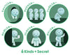 Smiski Glow In The Dark Toilet Series- One Individual Mystery Random Figurine Collect all 6!