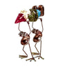 Sugarpost Scrap Metal Gnome Be Gone- Gnome Bearers With Gnome Mini Indoor Outdoor Metal Art Sculptures