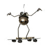 Sugarpost Mini Gnome Be Gone Longboard Skater Outdoor Garden Welded Metal Art