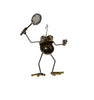Sugarpost Gnome Be Gone Mini Small Tennis Player Welded Scrap Metal Art Sculpture Item #1070