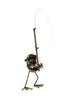 Sugarpost Gnome Be Gone Mini Fly Fisherman Welded Metal Art Item #1072