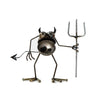 Sugarpost Gnome Be Gone Mini Small Dirt Devil with Pitchfork Welded Scrap Metal Art Sculpture Item #1079