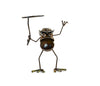 Sugarpost Gnome Be Gone Mini Small Cowboy With Lasso Welded Scrap Metal Art Sculpture Item #1085